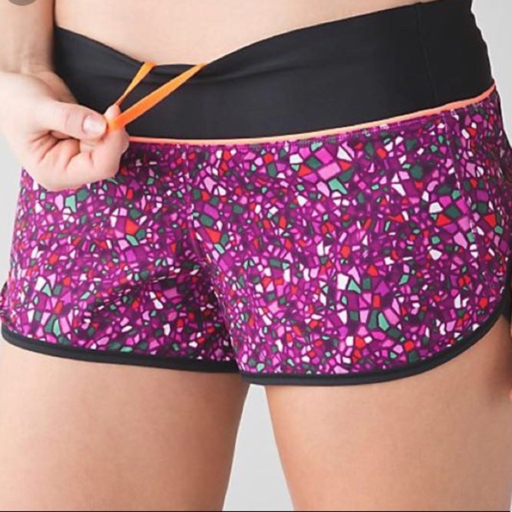 NWT PARADISE MULTI LULULEMON SPEED SHORT H2O - - 4 - Picture 2 of 8